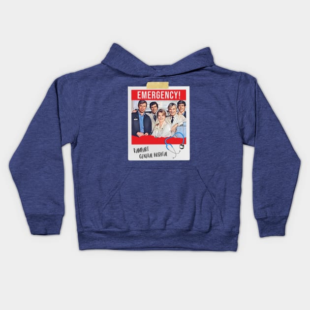 Rampart General Hospital Staff, Emergency Television Show Kids Hoodie by Neicey